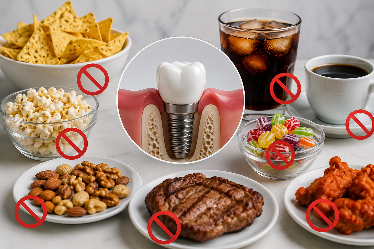 foods to avoid after implant surgery by Dr.Namratha Chandahari